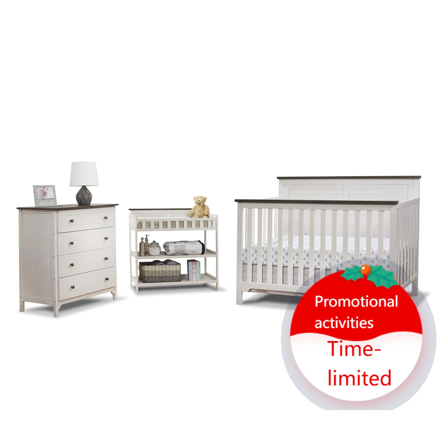 Time-limitedFurniture Farmhous - Convertible Crib Set 리뷰 및 가격