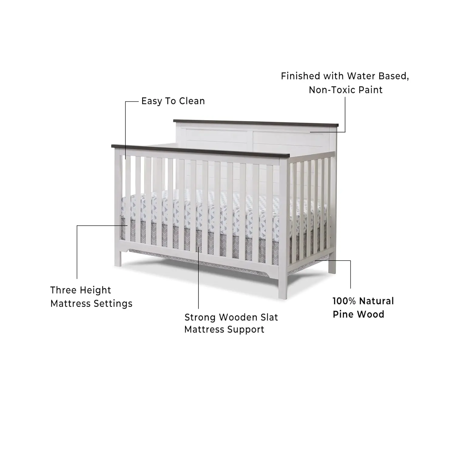 Time-limitedFurniture Farmhous - Convertible Crib Set 리뷰 및 가격