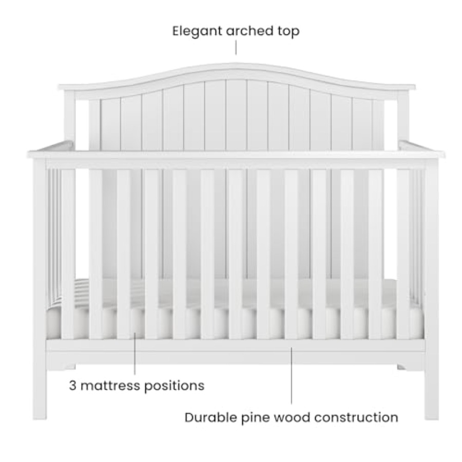 Hampton Arch Top Crib and Chan - Convertible Crib Set 리뷰 및 가격