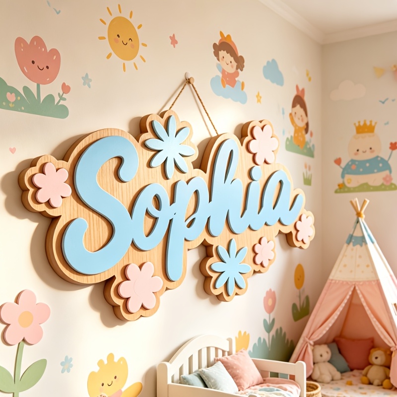 Personalized Floral Themed Nam - Baby Nursery Decorations 리뷰 및 가격