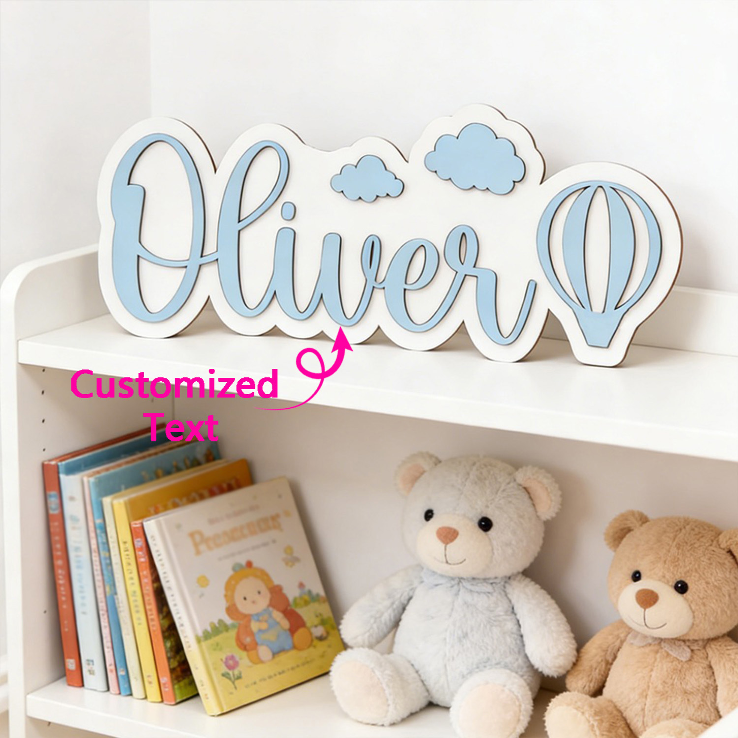 Personalized Hot Air Balloon & - Baby Nursery Decorations 리뷰 및 가격