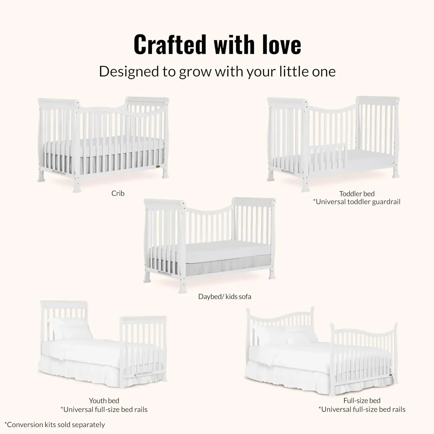 Violet 7-In-1 Convertible Life - Convertible Crib Set 리뷰 및 가격