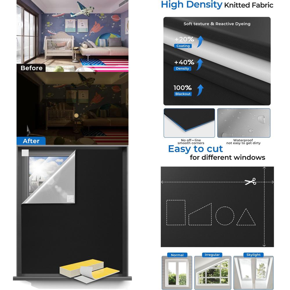 63x70 Portable Blackout Curtai - Blackout Curtain Nursery 리뷰 및 가격