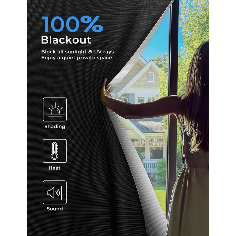 63x70 Portable Blackout Curtai - Blackout Curtain Nursery 리뷰 및 가격