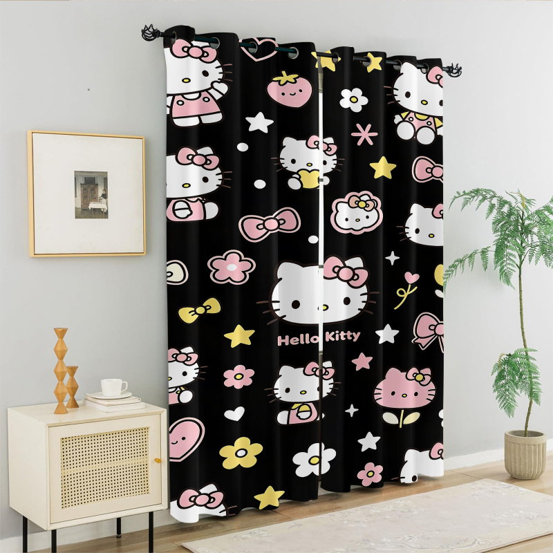 2Pcs Hello Kitty Blackout Curt - Blackout Curtain Nursery 리뷰 및 가격