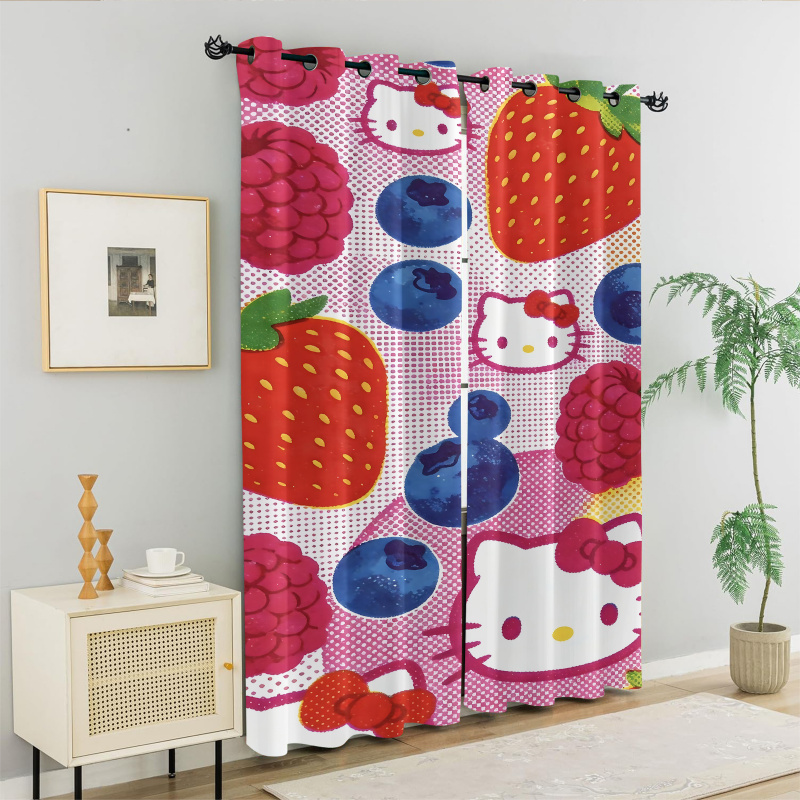 2Pcs Hello Kitty Blackout Curt - Blackout Curtain Nursery 리뷰 및 가격