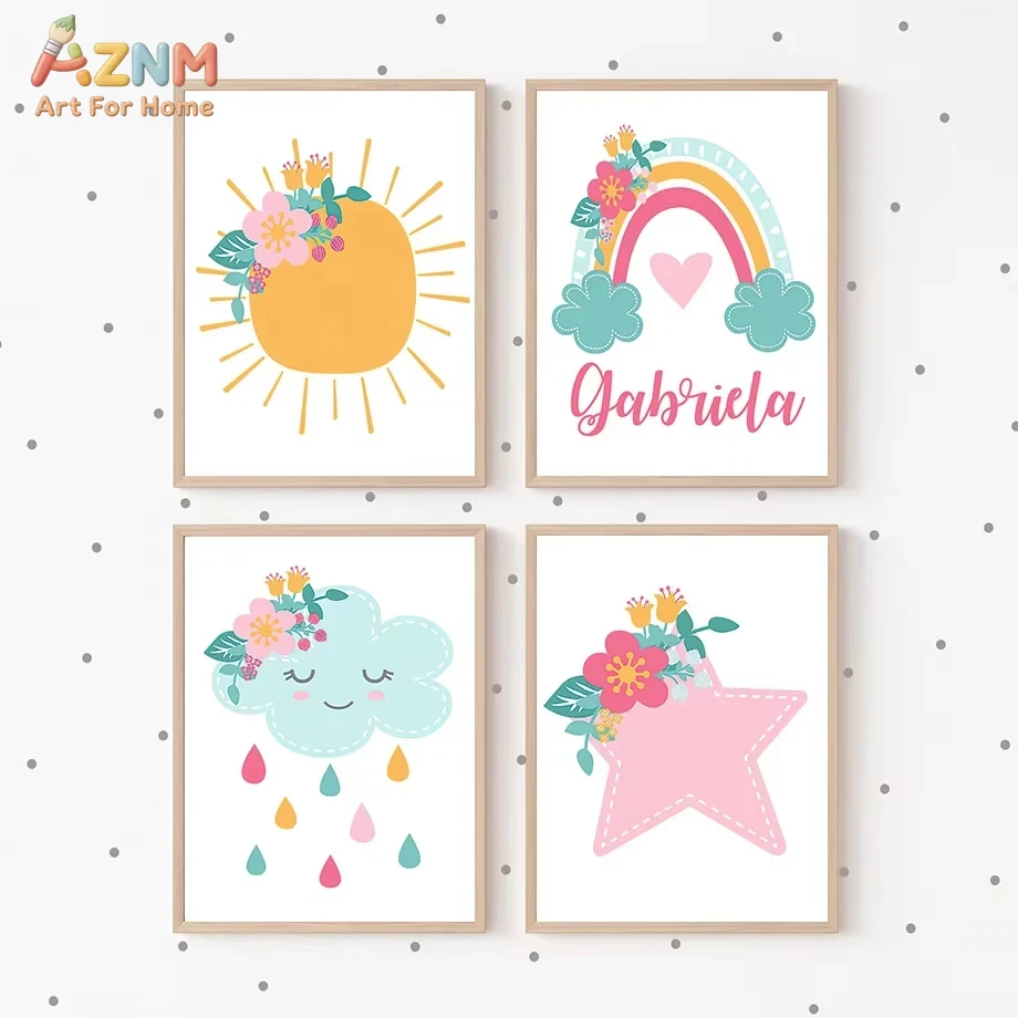 Cute Sun Rainbow Clouds Stars  - Baby Nursery Mirror 리뷰 및 가격