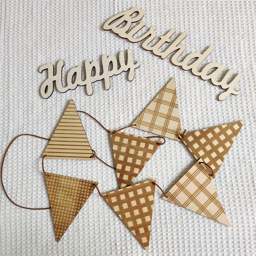 Nordic Wooden Triangle Flag Wa - Baby Nursery Bunting 리뷰 및 가격
