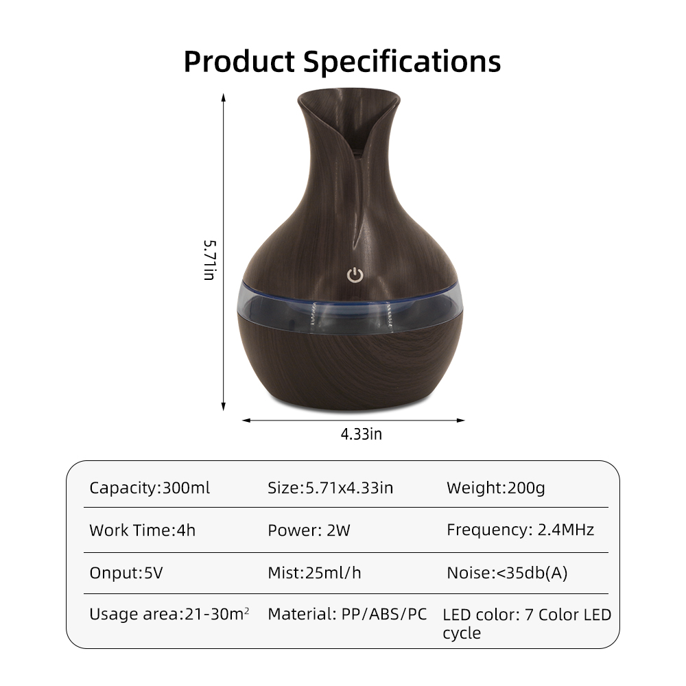 300ml USB Humidifier with Remo - Humidifier Nursery Quiet 리뷰 및 가격