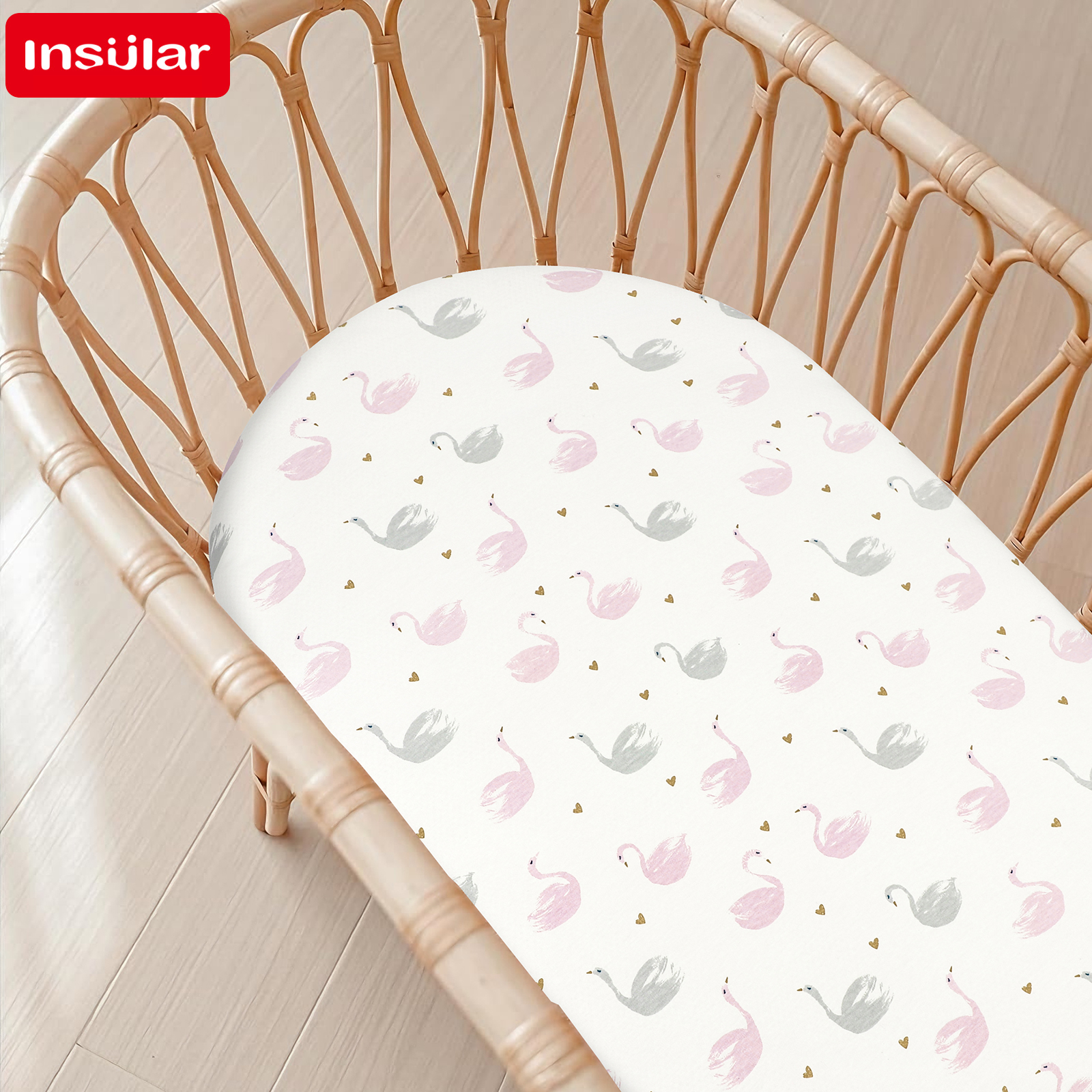 Cartoon Printed Crib Sheet Set - Convertible Crib Set 리뷰 및 가격