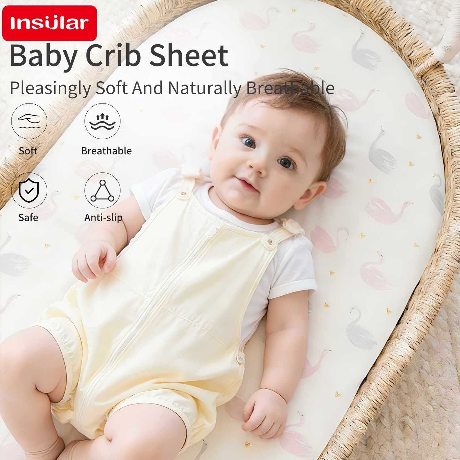 Cartoon Printed Crib Sheet Set - Convertible Crib Set 리뷰 및 가격