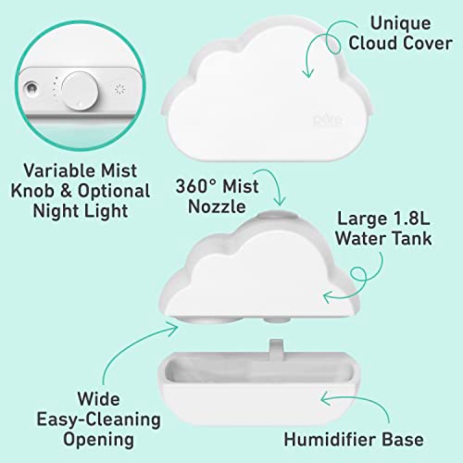 PureBaby Cloud Ultrasonic Cool - Humidifier Nursery Quiet 리뷰 및 가격