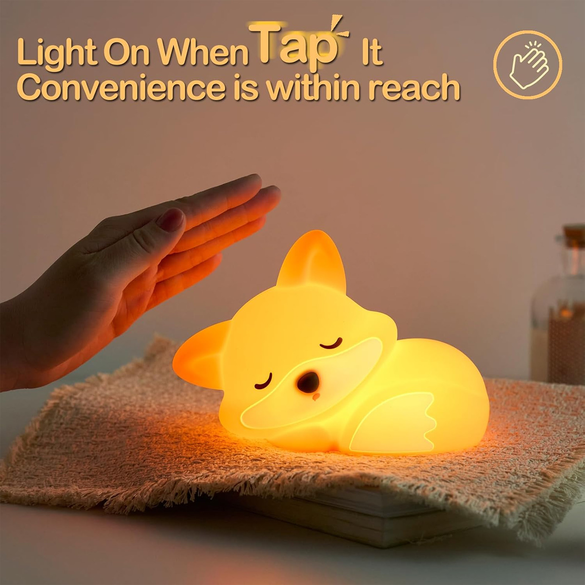 Sleeping Fox Night Light Type- - Baby Nursery Light Fixture 리뷰 및 가격