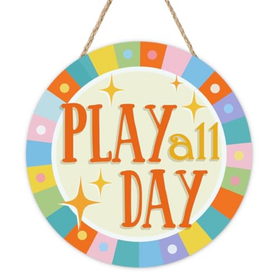 Play All Day Front Door Sign,  - Baby Nursery Decorations 리뷰 및 가격
