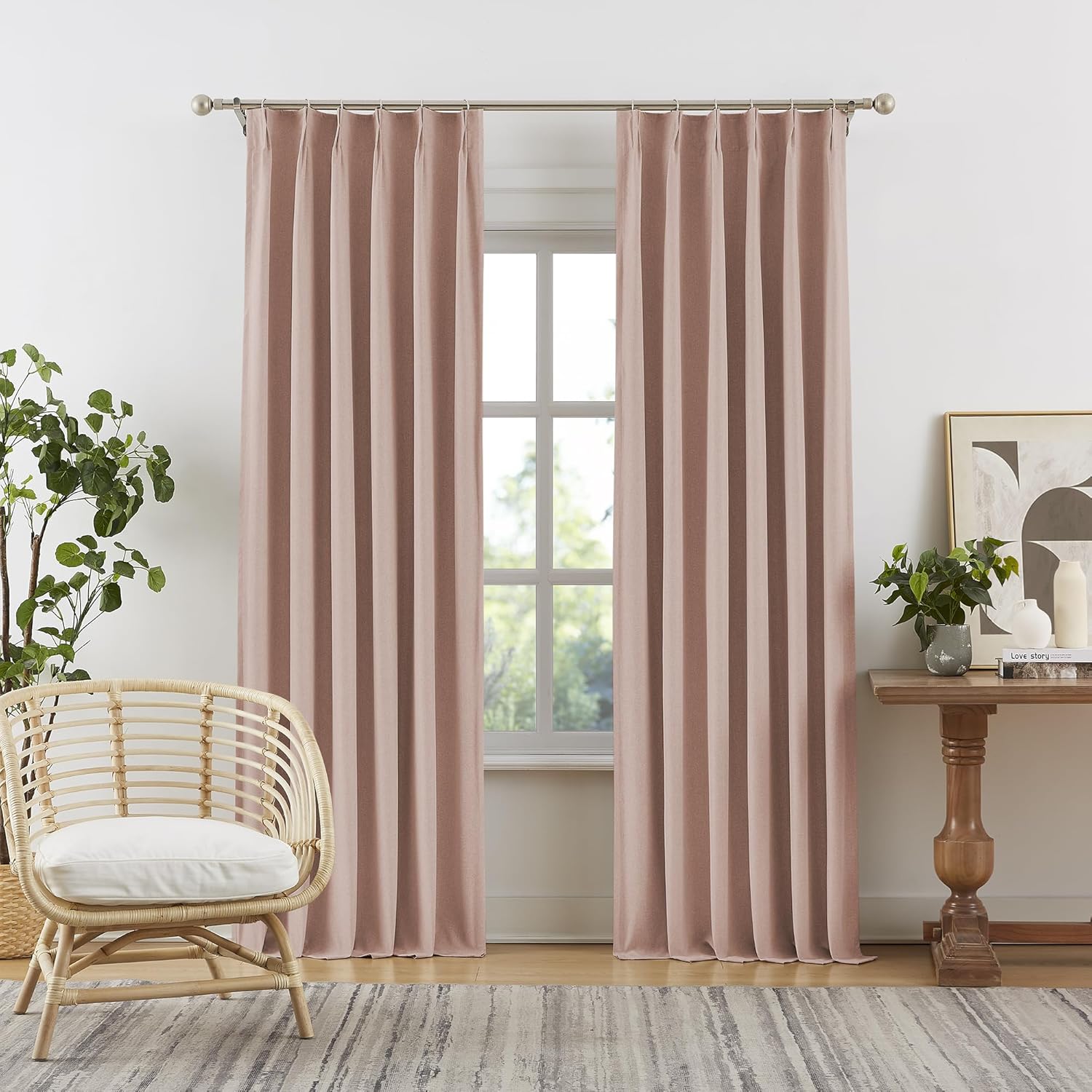 Dusty Pink Blackout Curtains 9 - Blackout Curtain Nursery 리뷰 및 가격