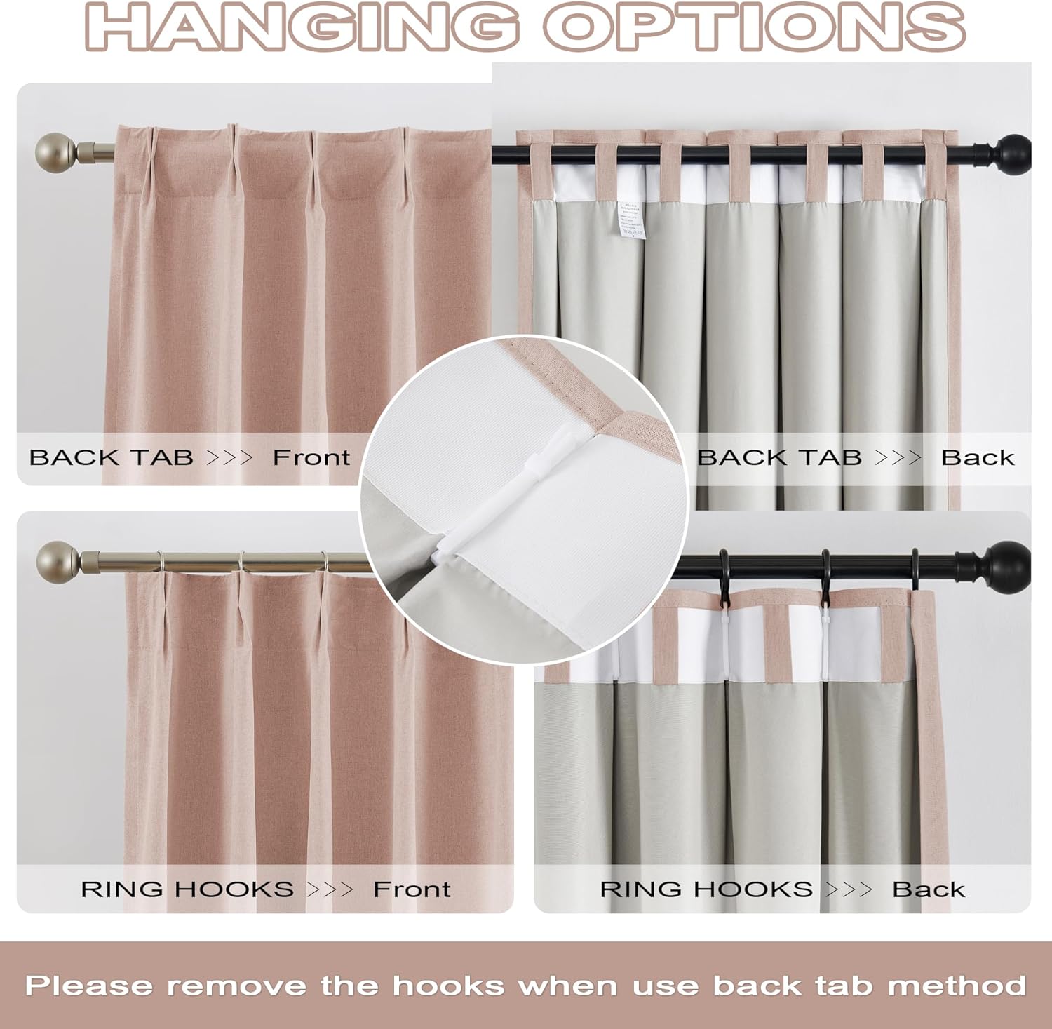Dusty Pink Blackout Curtains 9 - Blackout Curtain Nursery 리뷰 및 가격