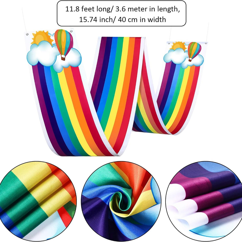 11.8ft Rainbow Ceiling Hanging - Baby Nursery Bunting 리뷰 및 가격