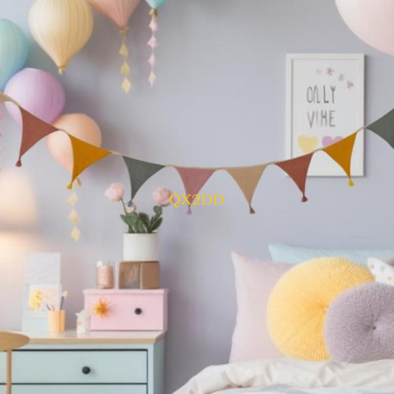 QX2D Soft Fabric Bunting Banne - Baby Nursery Bunting 리뷰 및 가격