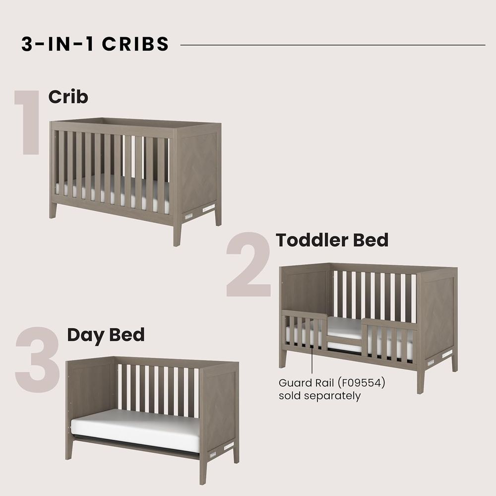 2-Piece Nursery Set: 3-in-1 Co - Convertible Crib Set 리뷰 및 가격