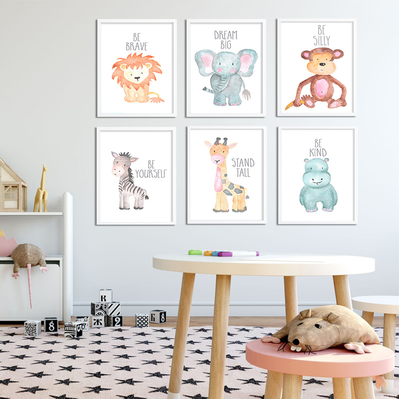Baby Animal Lion Elephant Gira - Baby Nursery Mirror 리뷰 및 가격