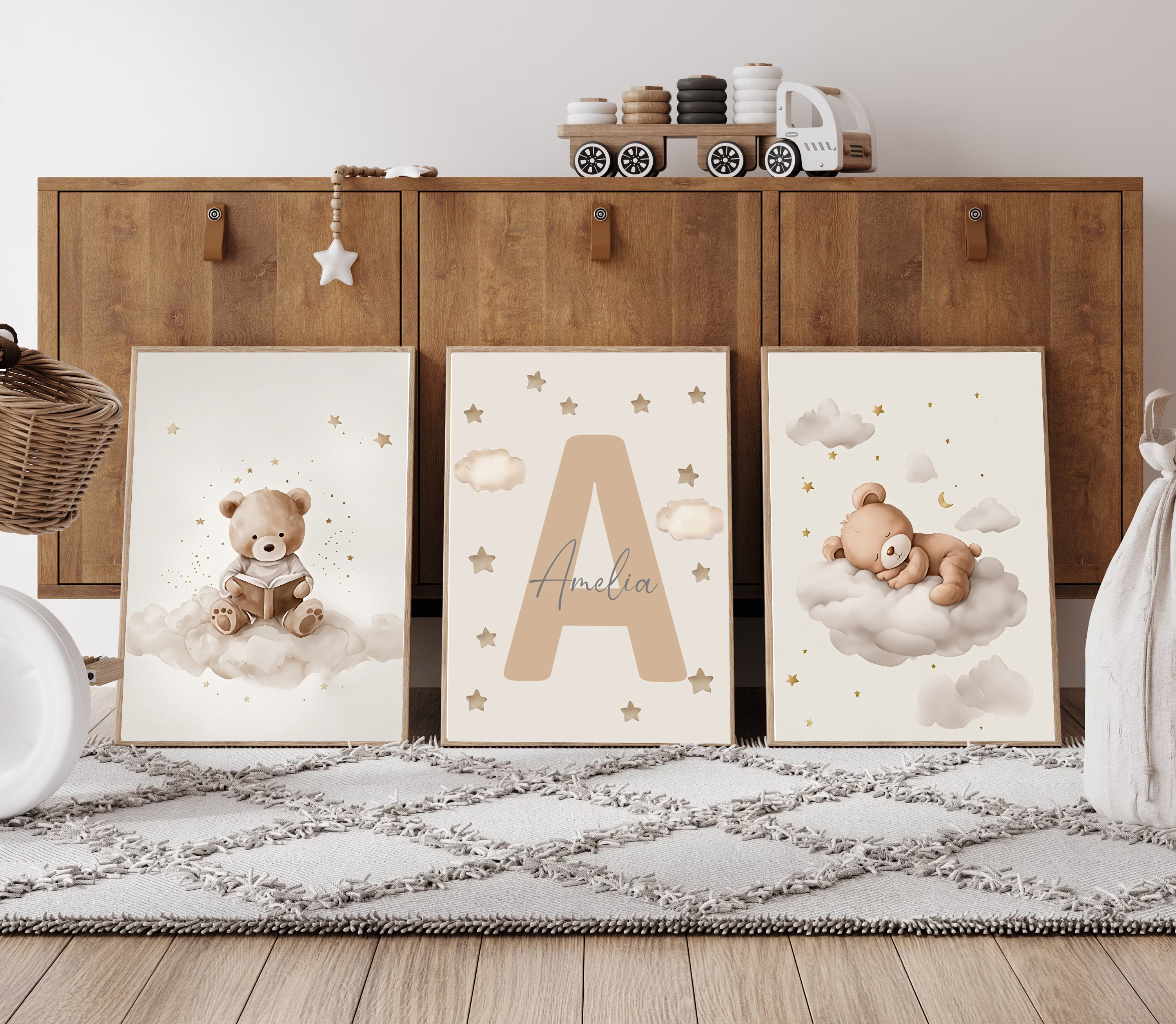 3pcs/set Bohemian Teddy Bear A - Baby Nursery Decorations 리뷰 및 가격