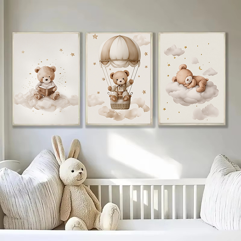 3pcs/set Bohemian Teddy Bear A - Baby Nursery Decorations 리뷰 및 가격